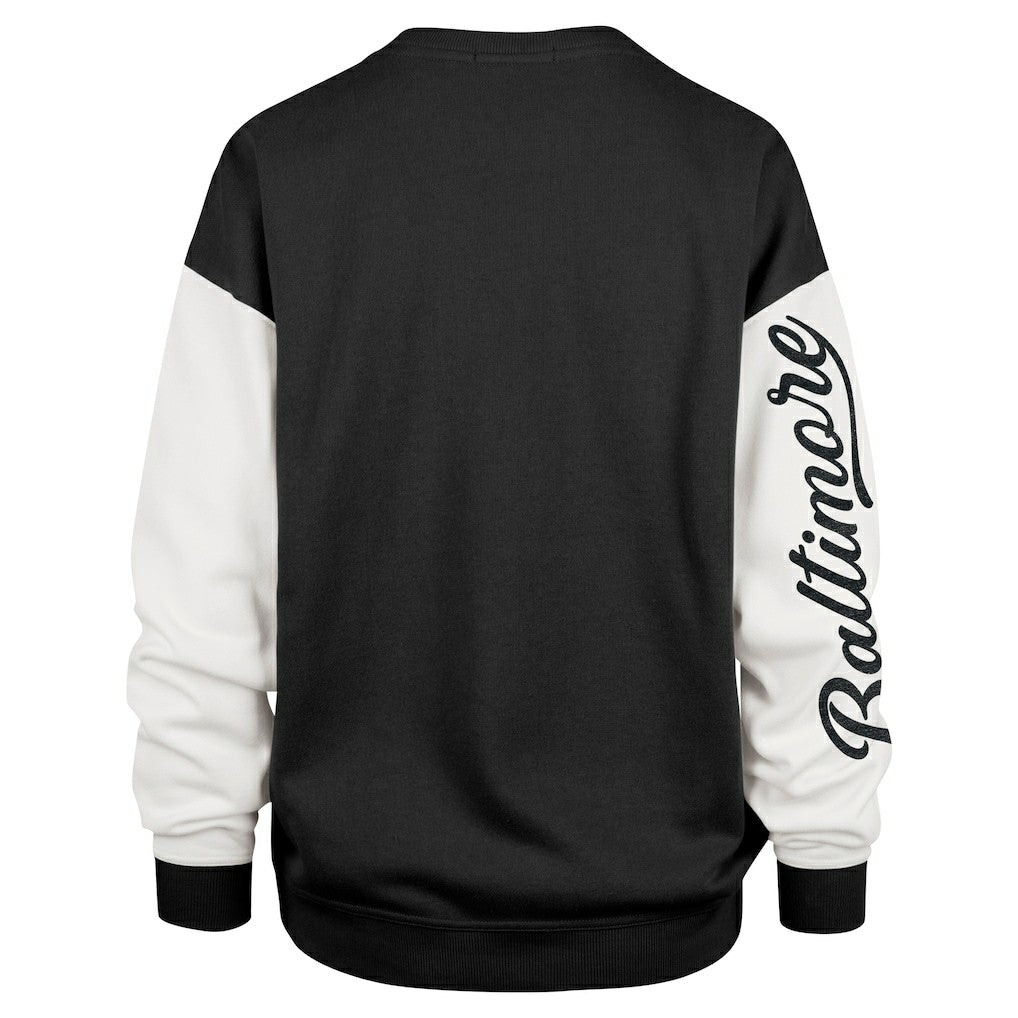 '47 Women's Double Header Rise Andie Pullover Sweatshirt - Baltimore Ravens
