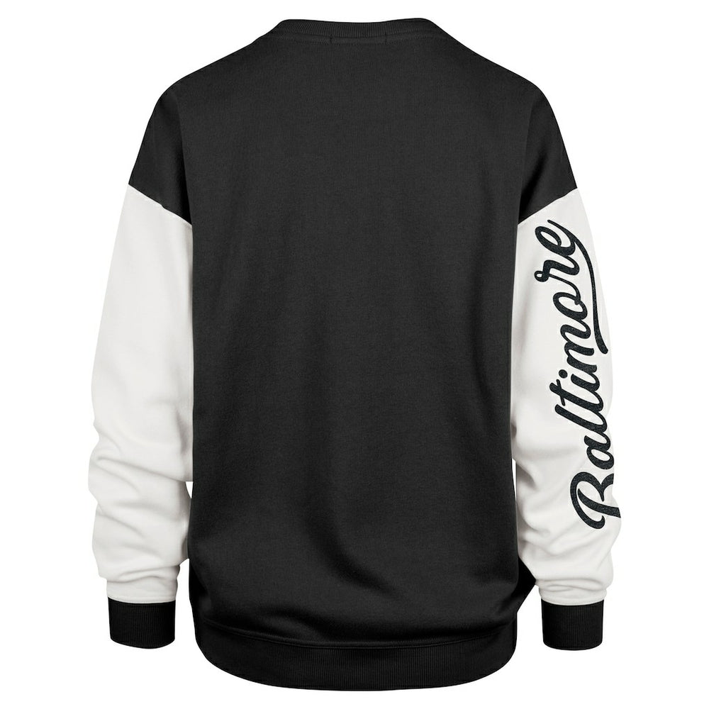'47 Women's Double Header Rise Andie Pullover Sweatshirt - Baltimore Ravens