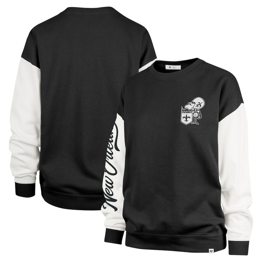 '47 Women's Double Header Rise Andie Pullover Sweatshirt - New Orleans Saints