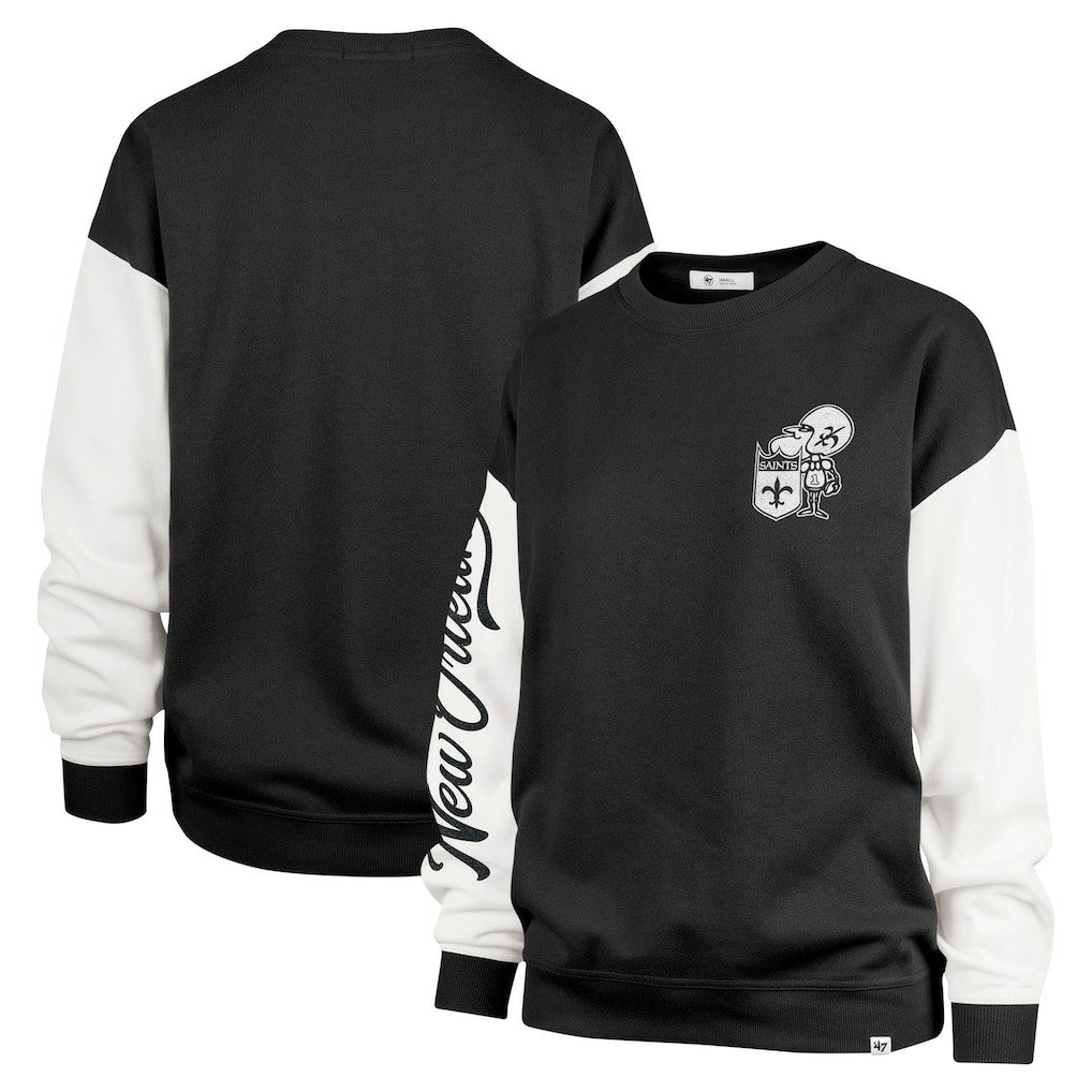 '47 Women's Double Header Rise Andie Pullover Sweatshirt - New Orleans Saints