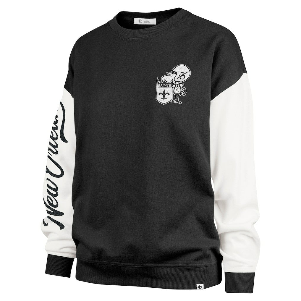 '47 Women's Double Header Rise Andie Pullover Sweatshirt - New Orleans Saints