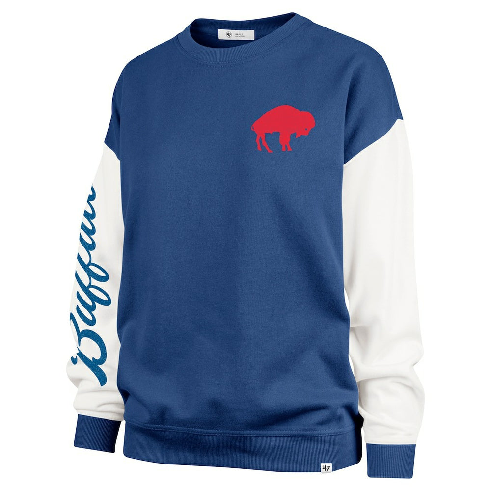 '47 Women's Double Header Rise Andie Pullover Sweatshirt - Buffalo Bills