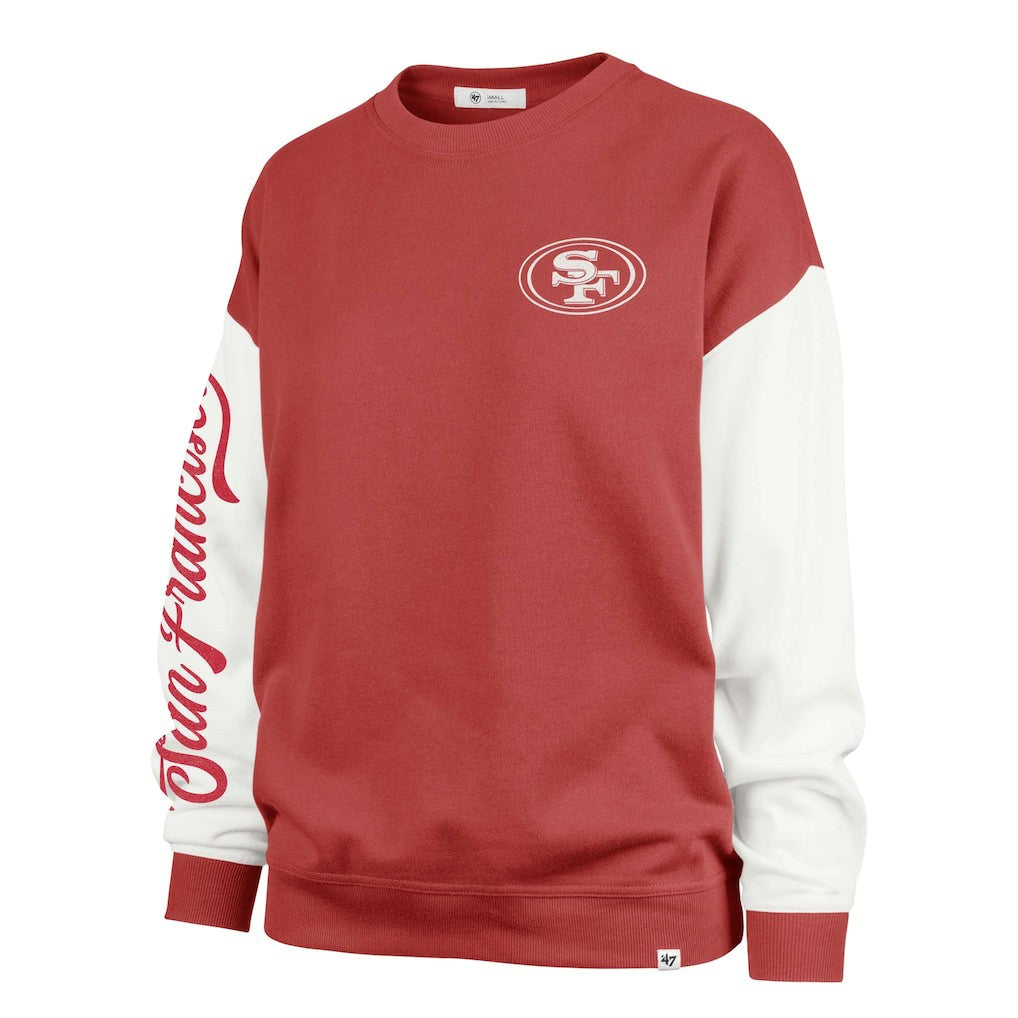 '47 Women's Double Header Rise Andie Pullover Sweatshirt - San Francisco 49ers