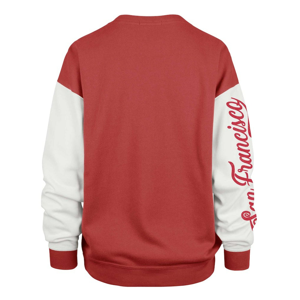 '47 Women's Double Header Rise Andie Pullover Sweatshirt - San Francisco 49ers