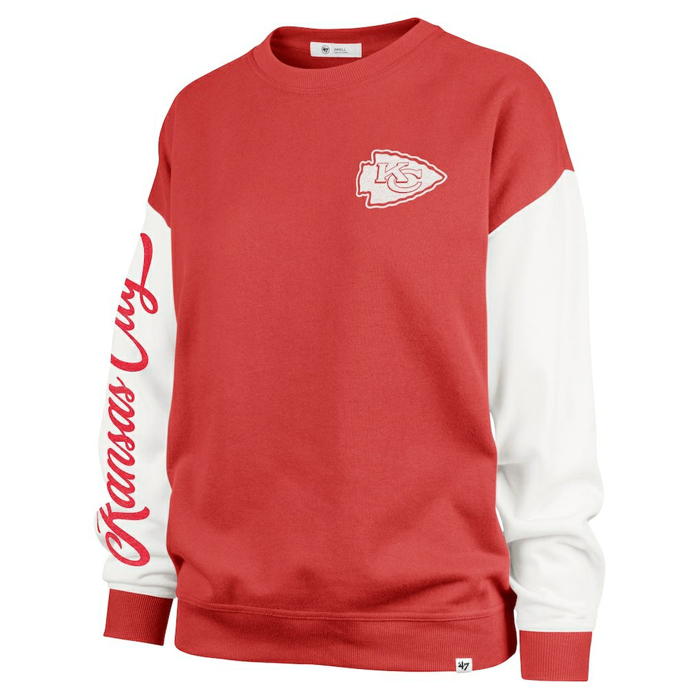 '47 Women's Double Header Rise Andie Pullover Sweatshirt - Kansas City Chiefs