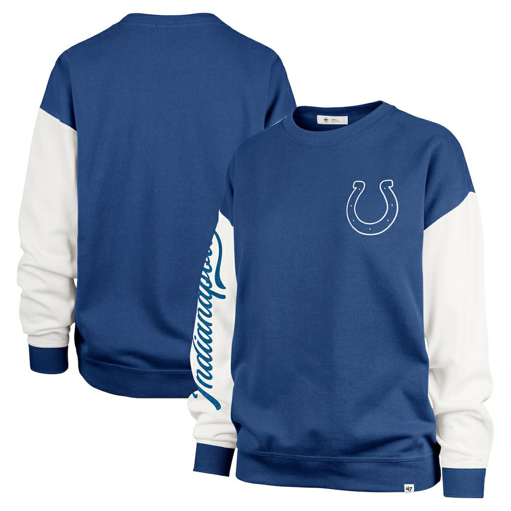'47 Women's Double Header Rise Andie Pullover Sweatshirt - Indianapolis Colts
