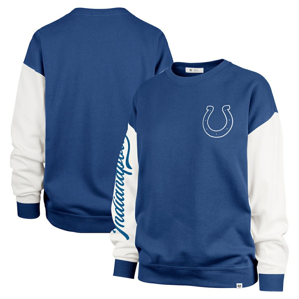 '47 Women's Double Header Rise Andie Pullover Sweatshirt - Indianapolis Colts