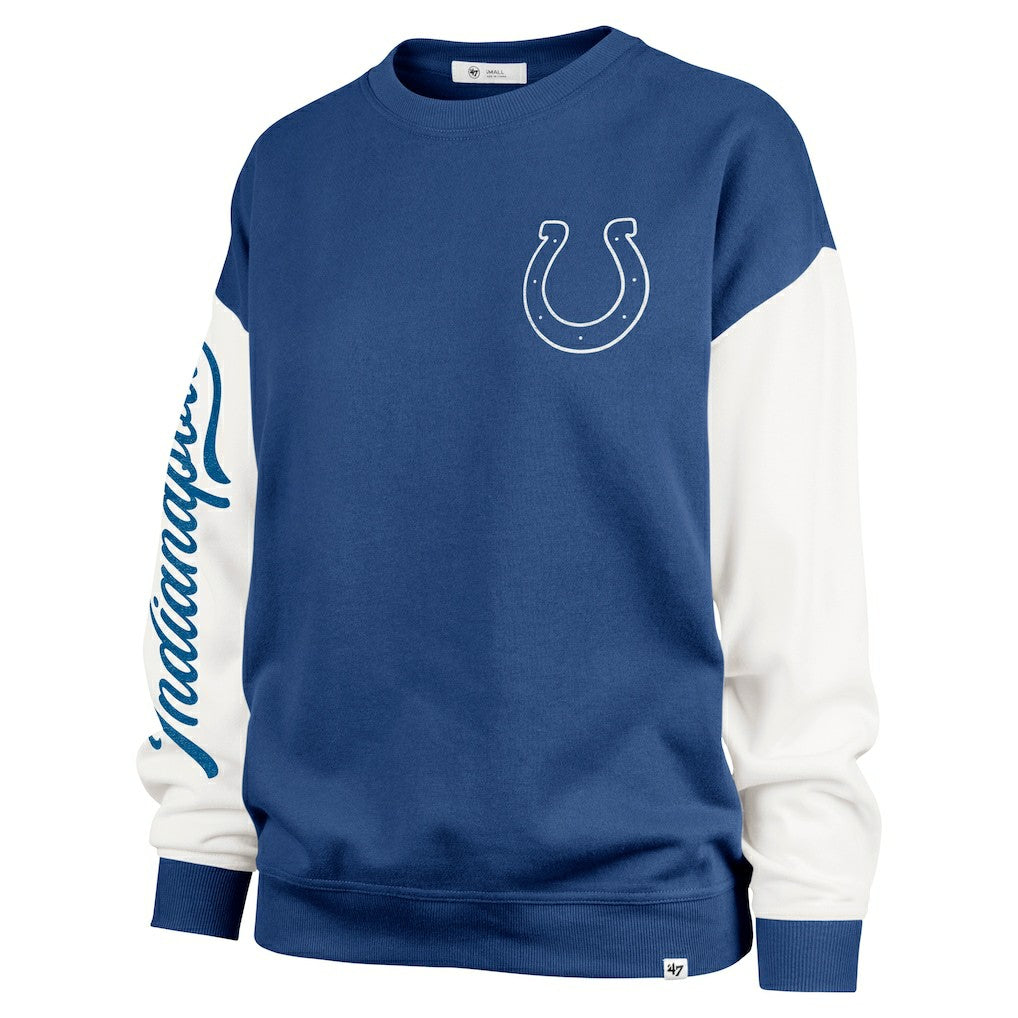 '47 Women's Double Header Rise Andie Pullover Sweatshirt - Indianapolis Colts
