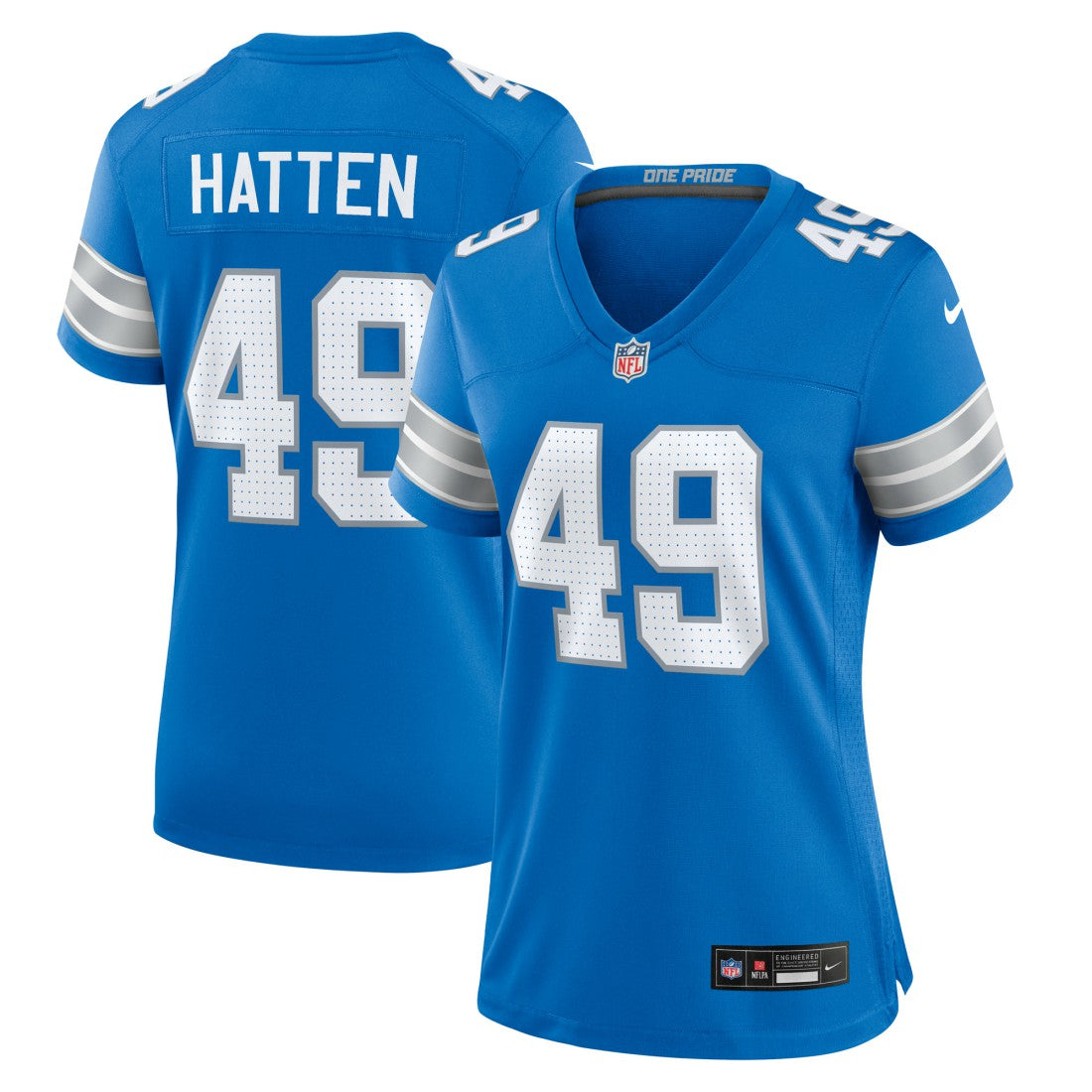 Hogan Hatten  Women's Game Jersey - Detroit Lions