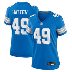 Hogan Hatten  Women's Game Jersey - Detroit Lions