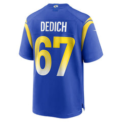 Justin Dedich  Game Jersey - Los Angeles Rams