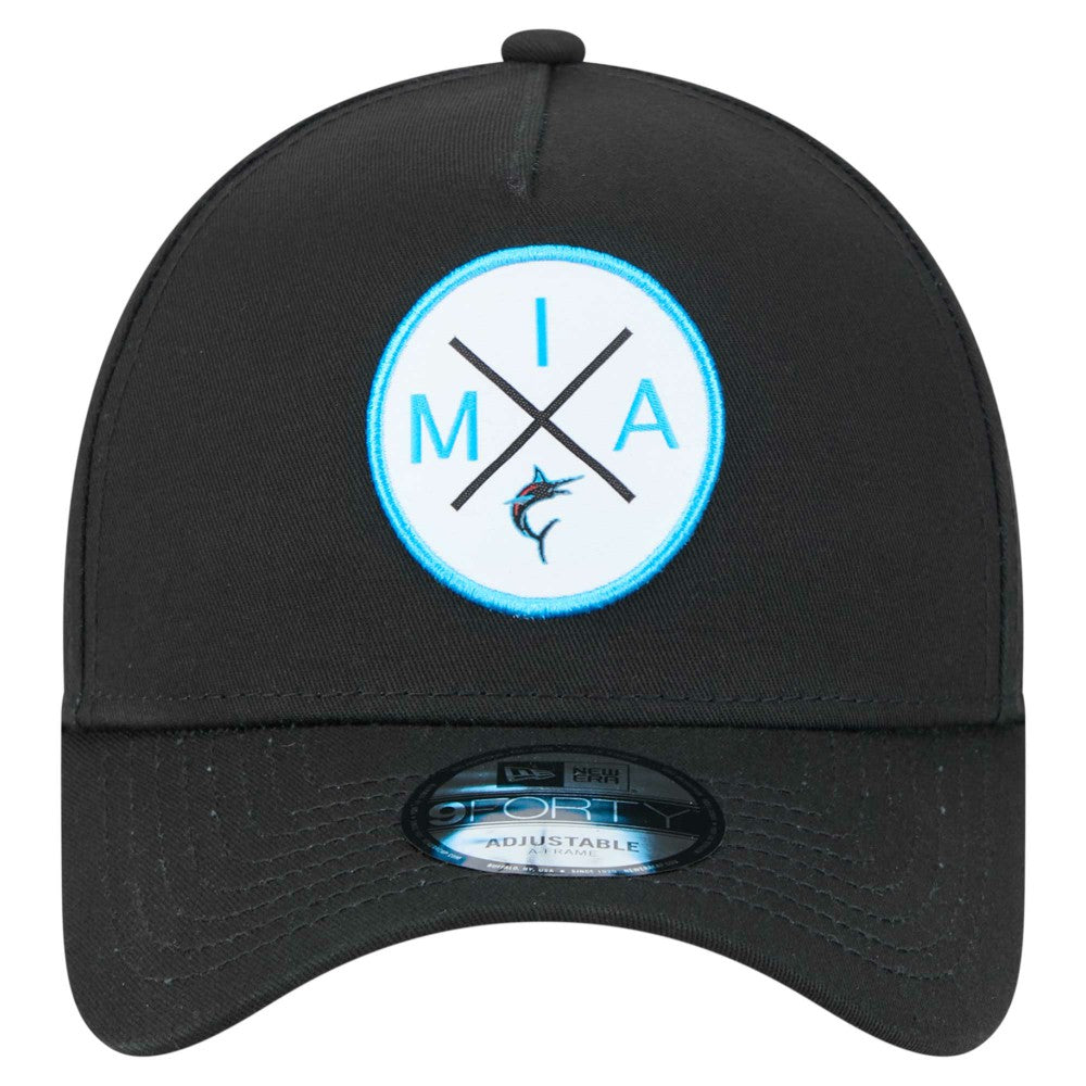MLB Miami Marlins New Era 9FORTY A-Frame Adjustable Hat