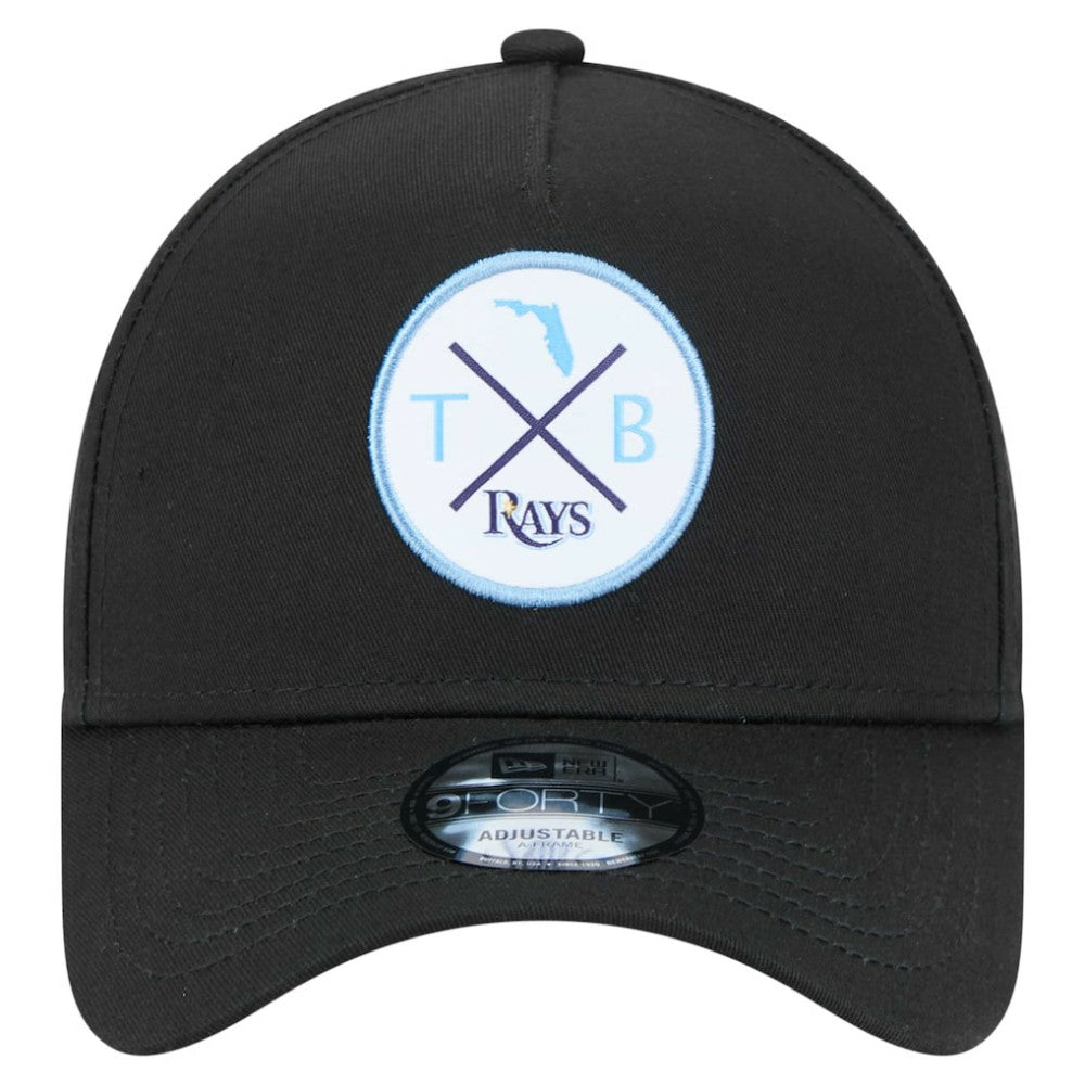 MLB Tampa Bay Rays New Era 9FORTY A-Frame Adjustable Hat