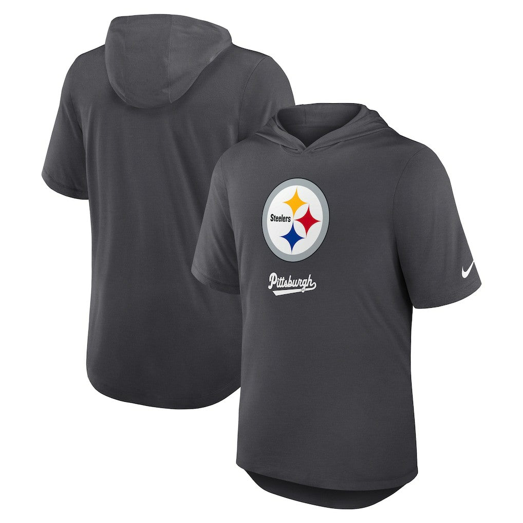 Tri-Blend Performance Hoodie T-Shirt - Pittsburgh Steelers