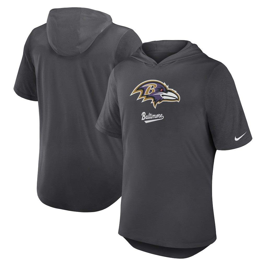 Tri-Blend Performance Hoodie T-Shirt - Baltimore Ravens