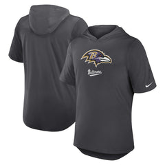 Tri-Blend Performance Hoodie T-Shirt - Baltimore Ravens