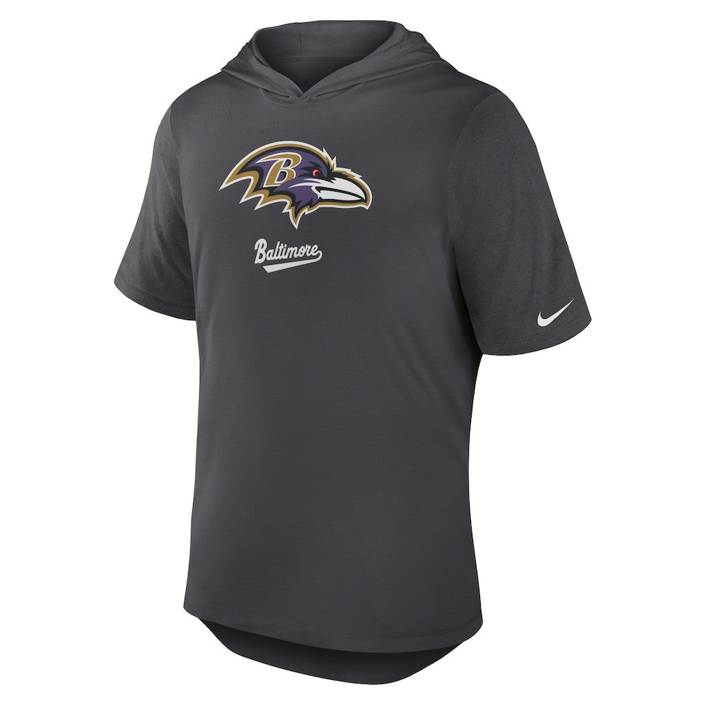 Tri-Blend Performance Hoodie T-Shirt - Baltimore Ravens