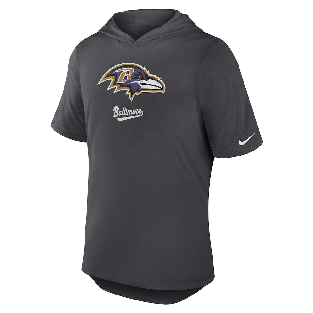 Tri-Blend Performance Hoodie T-Shirt - Baltimore Ravens