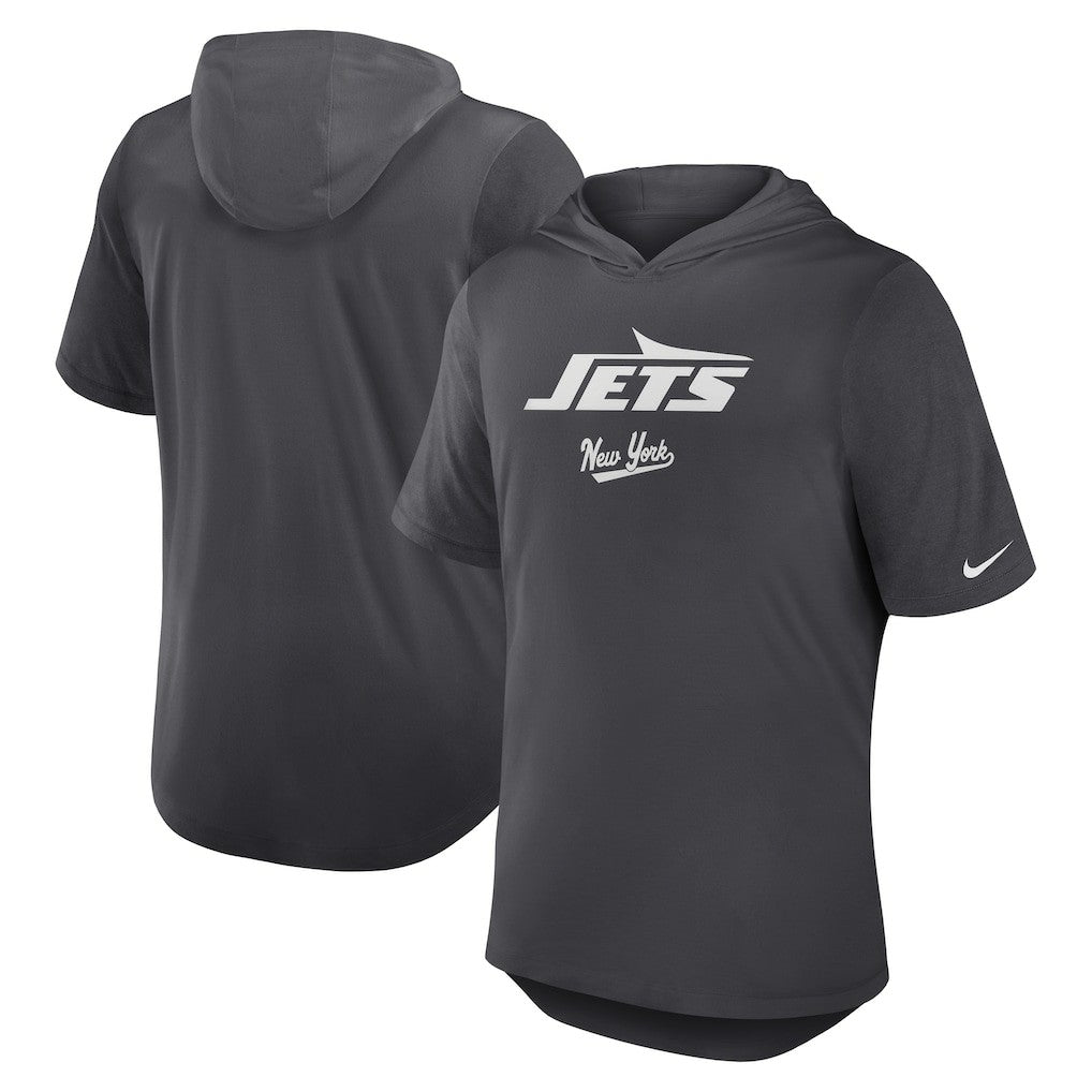 Tri-Blend Performance Hoodie T-Shirt - New York Jets