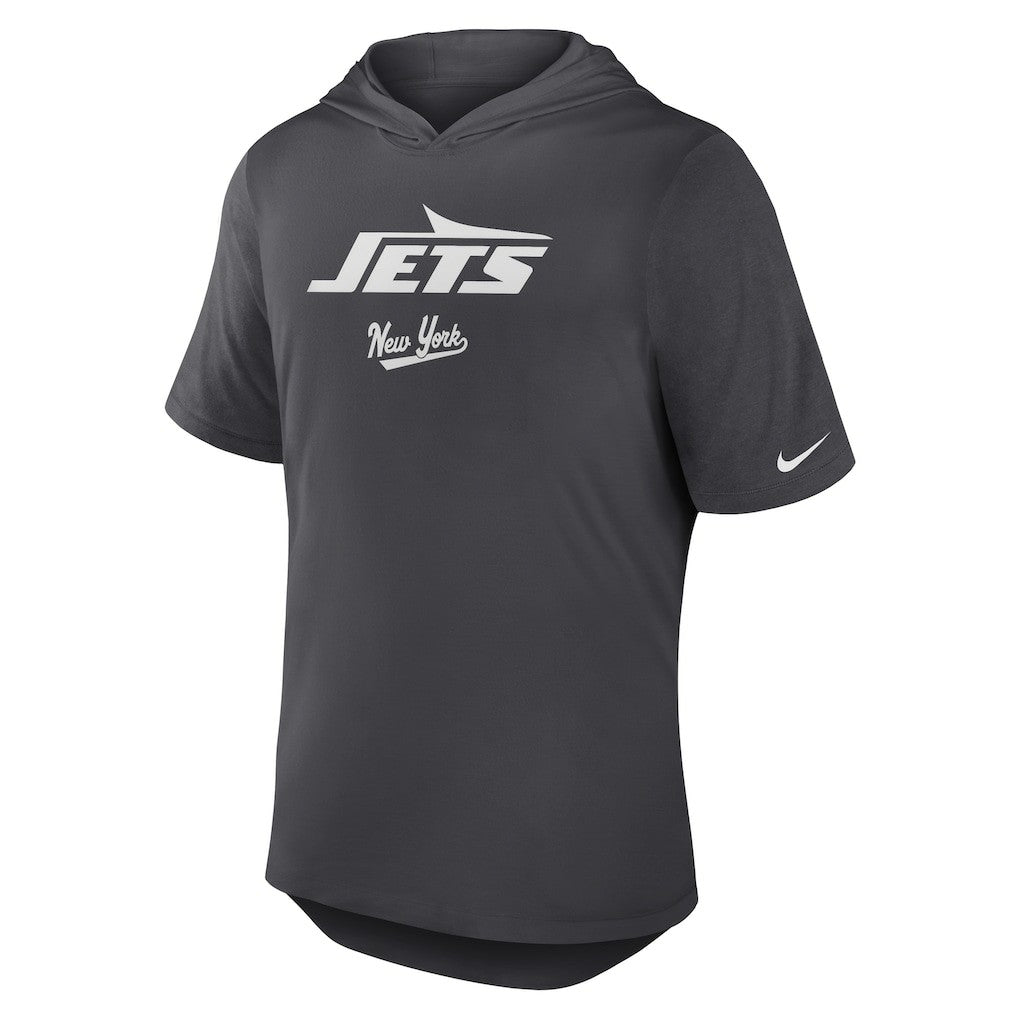 Tri-Blend Performance Hoodie T-Shirt - New York Jets