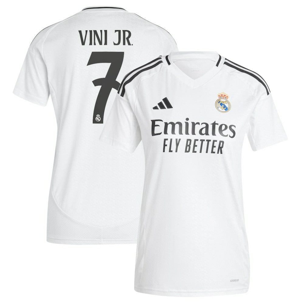 Vini Jr. Real Madrid Women's 2024/25 Home Replica Player Jersey - Adidas White