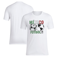 Mexico National Team Around The World T-Shirt - Adidas White