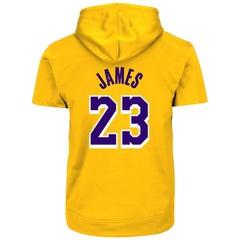 NBA LeBron James Los Angeles Lakers Big & Tall Short Sleeve Hoodie