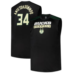 NBA Giannis Antetokounmpo Milwaukee Bucks Profile Big & Tall Player Muscle Tank