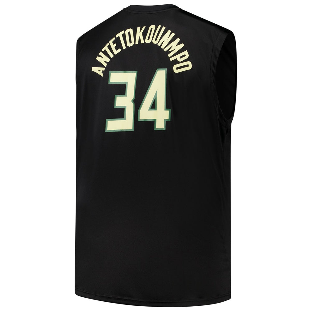 NBA Giannis Antetokounmpo Milwaukee Bucks Profile Big & Tall Player Muscle Tank