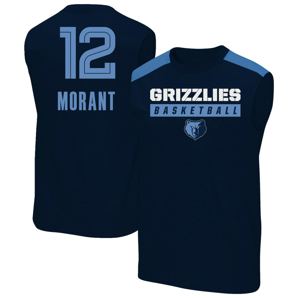 NBA Ja Morant Memphis Grizzlies Profile Big & Tall Player Muscle Tank