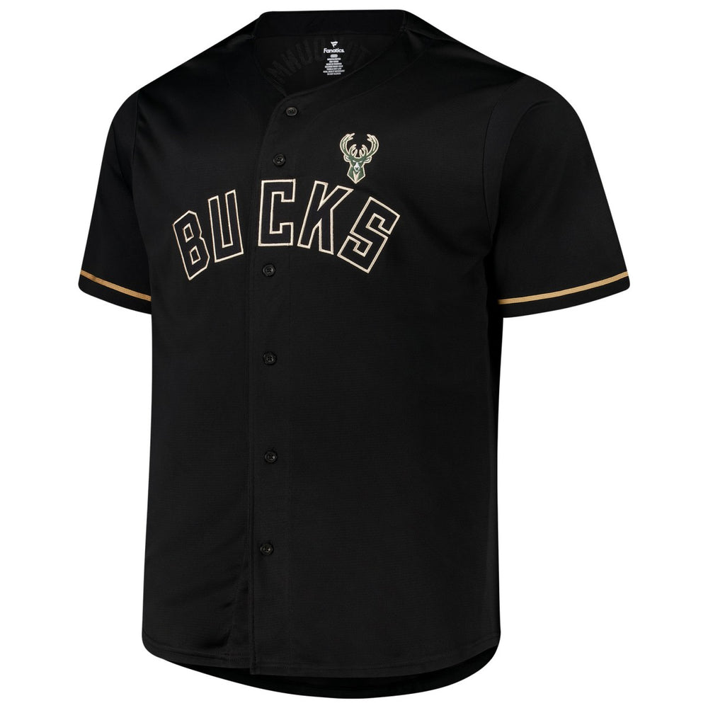 NBA Giannis Antetokounmpo Milwaukee Bucks Profile Big & Tall Name & Number Button-Up Jersey