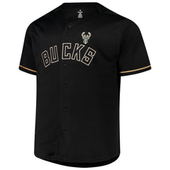 NBA Giannis Antetokounmpo Milwaukee Bucks Profile Big & Tall Name & Number Button-Up Jersey