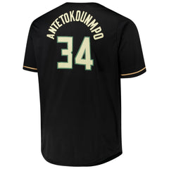 NBA Giannis Antetokounmpo Milwaukee Bucks Profile Big & Tall Name & Number Button-Up Jersey