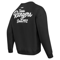 MLB Texas Rangers Pro Standard Paint The City Dropped Shoulder Pullover Sweatshirt