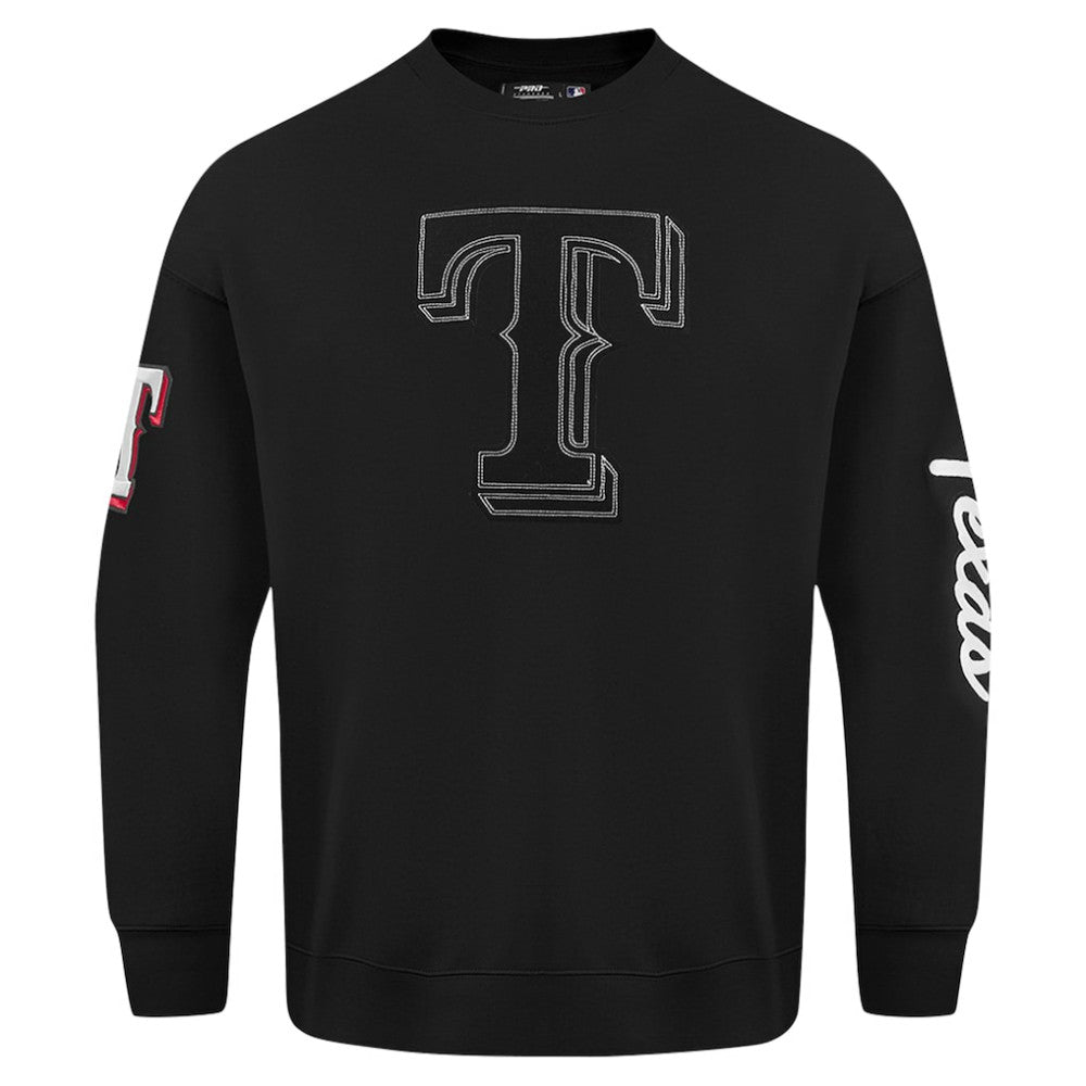 MLB Texas Rangers Pro Standard Paint The City Dropped Shoulder Pullover Sweatshirt