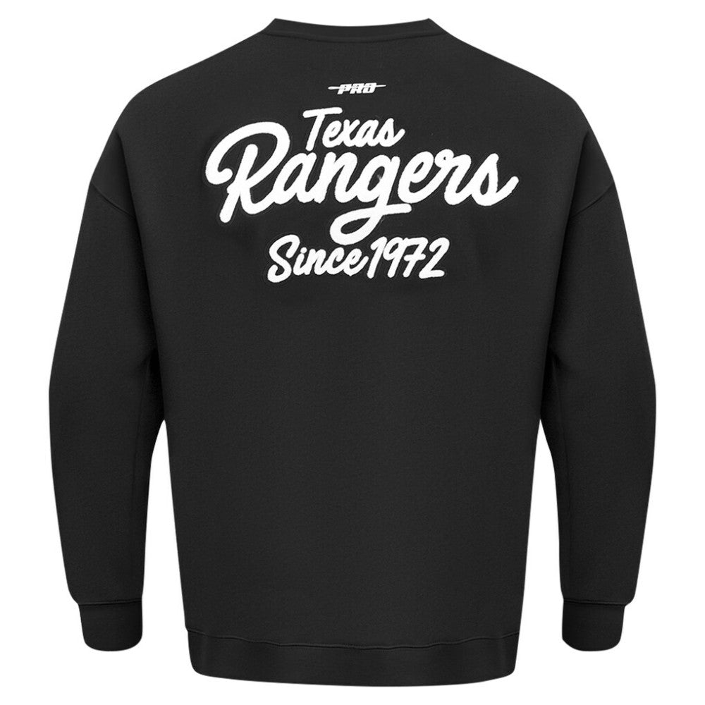 MLB Texas Rangers Pro Standard Paint The City Dropped Shoulder Pullover Sweatshirt