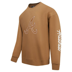 MLB Atlanta Braves Pro Standard Paint The City Dropped Shoulder Pullover Sweatshirt