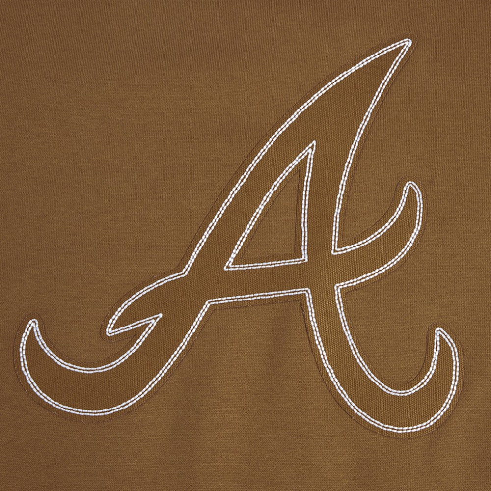 MLB Atlanta Braves Pro Standard Paint The City Dropped Shoulder Pullover Sweatshirt