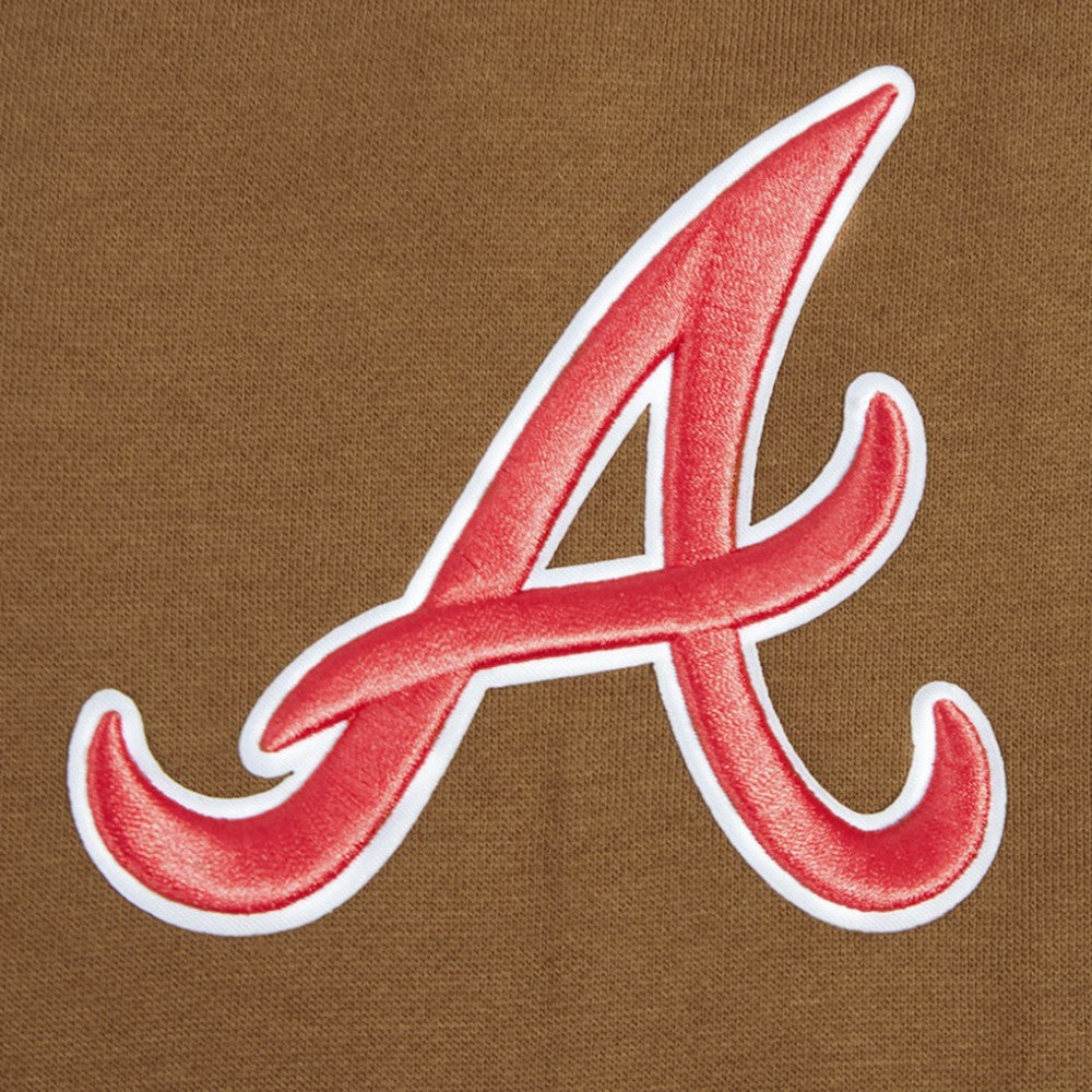 MLB Atlanta Braves Pro Standard Paint The City Dropped Shoulder Pullover Sweatshirt