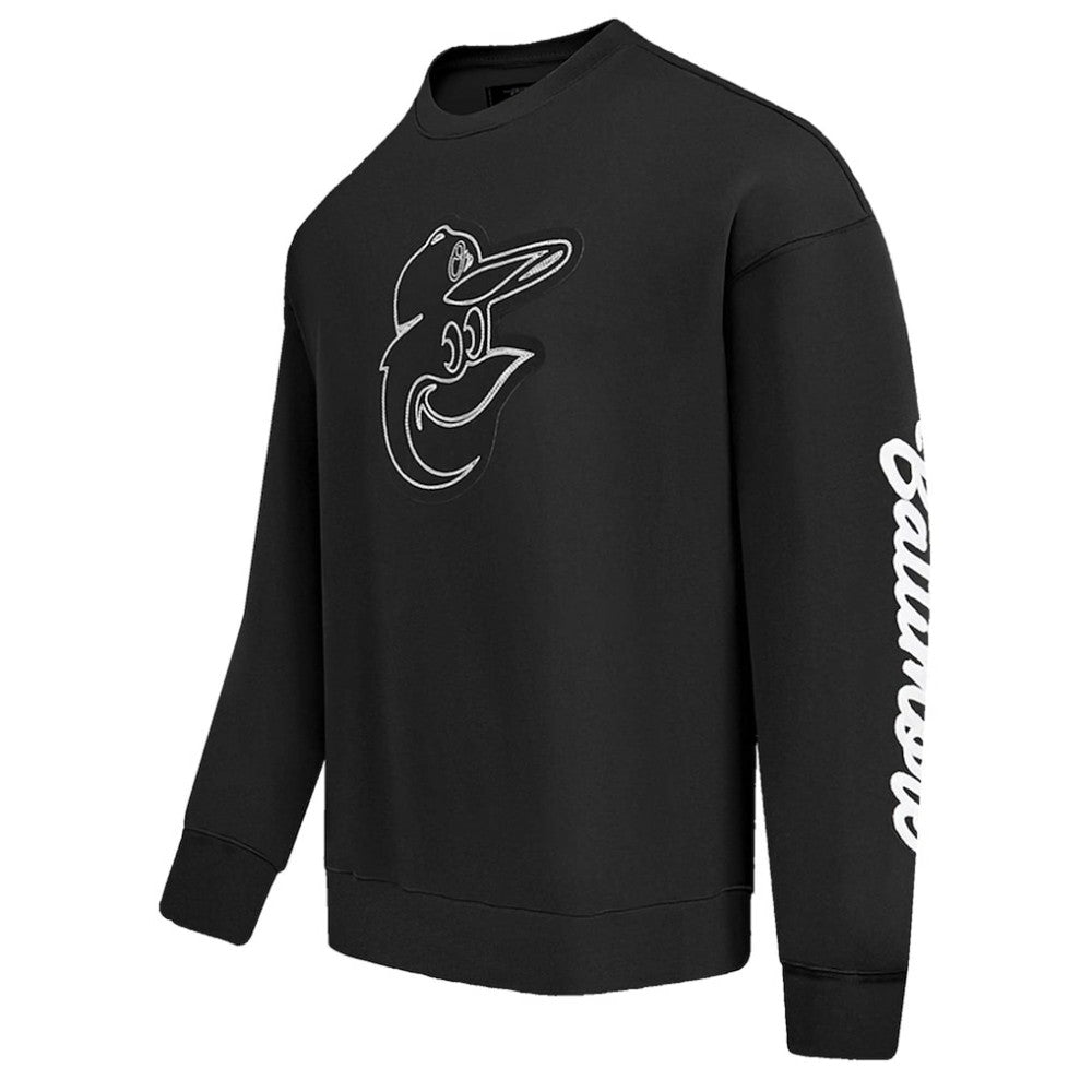 MLB Baltimore Orioles Pro Standard Paint The City Dropped Shoulder Pullover Sweatshirt