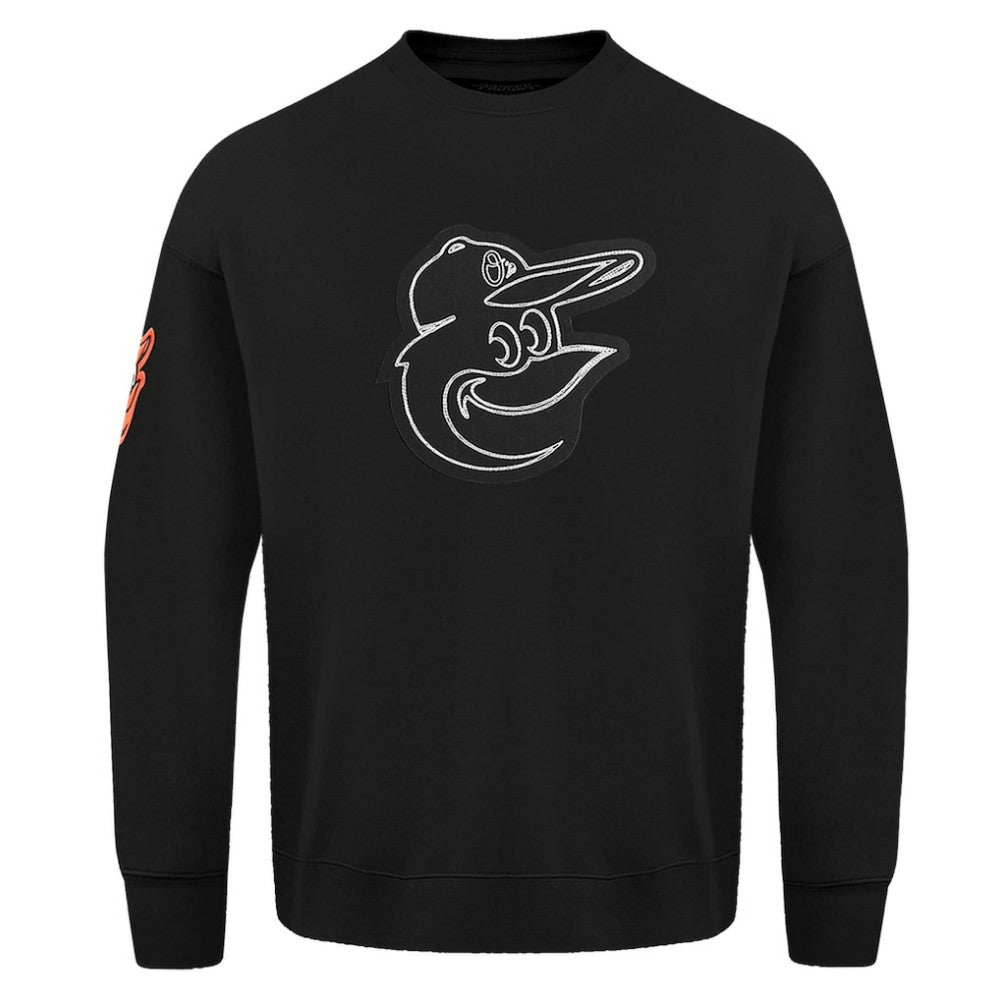 MLB Baltimore Orioles Pro Standard Paint The City Dropped Shoulder Pullover Sweatshirt