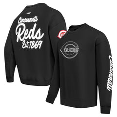 MLB Cincinnati Reds Pro Standard Paint The City Dropped Shoulder Pullover Sweatshirt