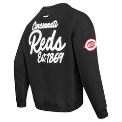 MLB Cincinnati Reds Pro Standard Paint The City Dropped Shoulder Pullover Sweatshirt