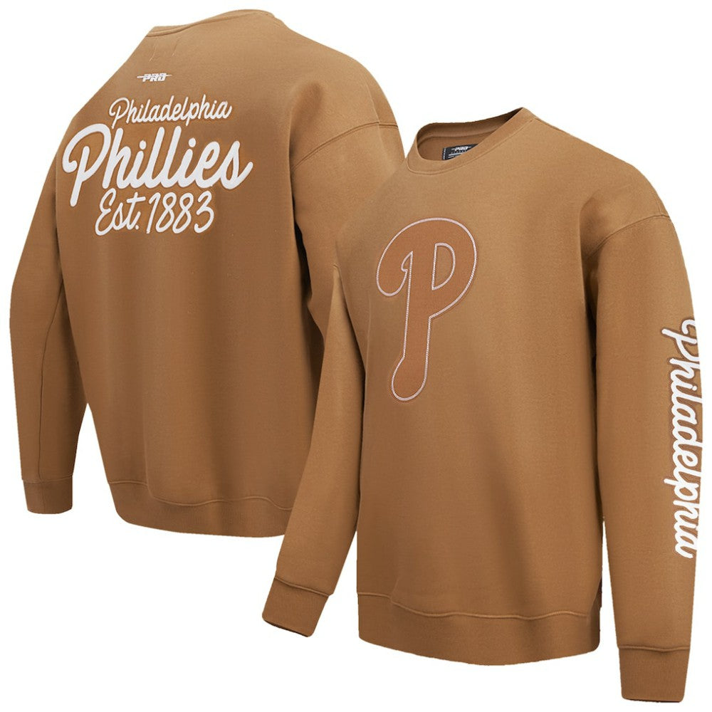 MLB Philadelphia Phillies Pro Standard Paint The City Dropped Shoulder Pullover Sweatshirt