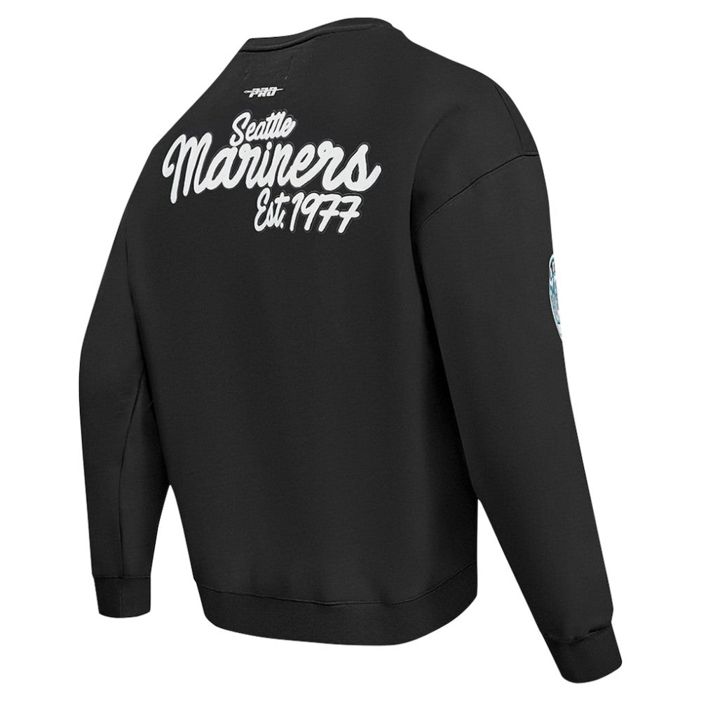 MLB Seattle Mariners Pro Standard Paint The City Dropped Shoulder Pullover Sweatshirt