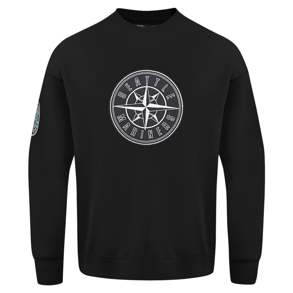 MLB Seattle Mariners Pro Standard Paint The City Dropped Shoulder Pullover Sweatshirt