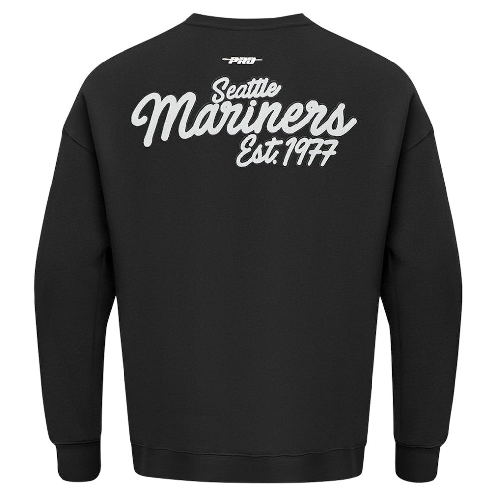 MLB Seattle Mariners Pro Standard Paint The City Dropped Shoulder Pullover Sweatshirt