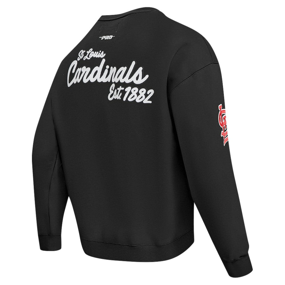 MLB St. Louis Cardinals Pro Standard Paint The City Dropped Shoulder Pullover Sweatshirt