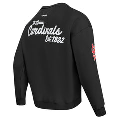 MLB St. Louis Cardinals Pro Standard Paint The City Dropped Shoulder Pullover Sweatshirt