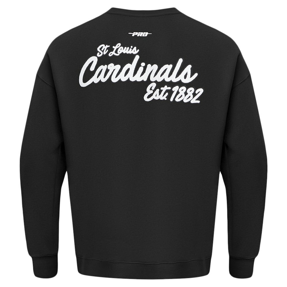 MLB St. Louis Cardinals Pro Standard Paint The City Dropped Shoulder Pullover Sweatshirt